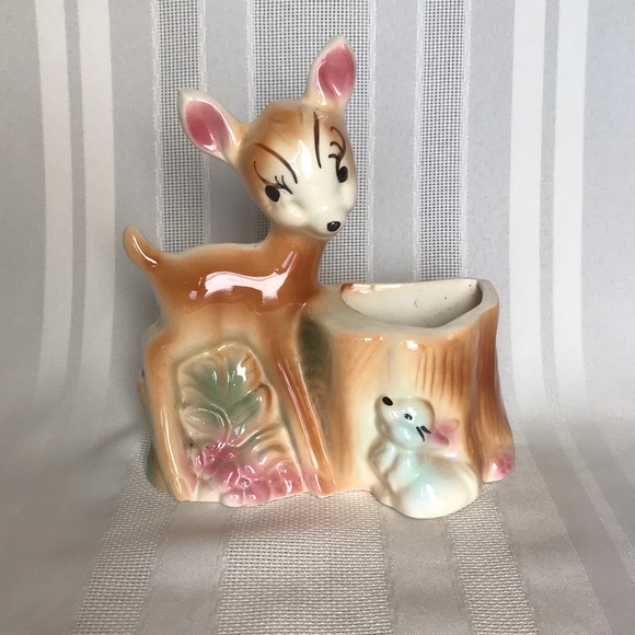 Disney Other - Vintage Bambi & Thumper Wall Hanging Planter